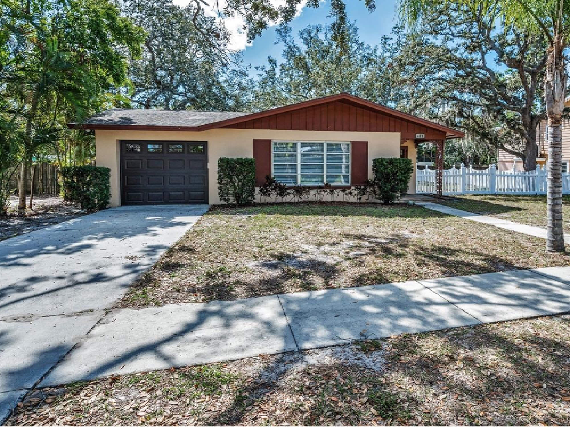 Front view of a bungalow-style home