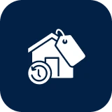 Real estate time management symbol